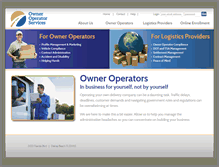 Tablet Screenshot of owneroperatorservices.org